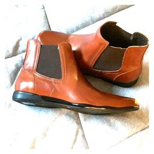 Italian slip on ankle boot - brown size 37/7